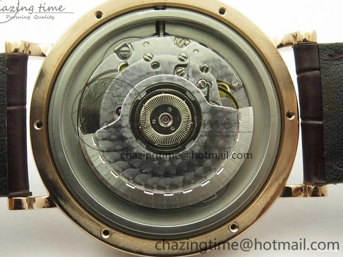 MIROTIME 0126 Portofino Automatic RG FKF 1:1 Best Edition White Dial on Brown Leather Strap A Practical 7140